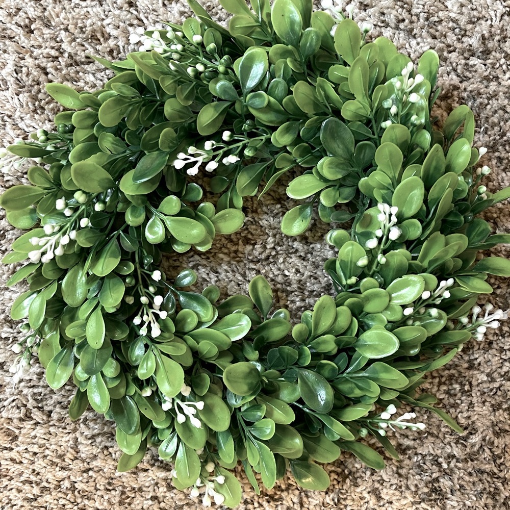 Two 12 inch wreaths.